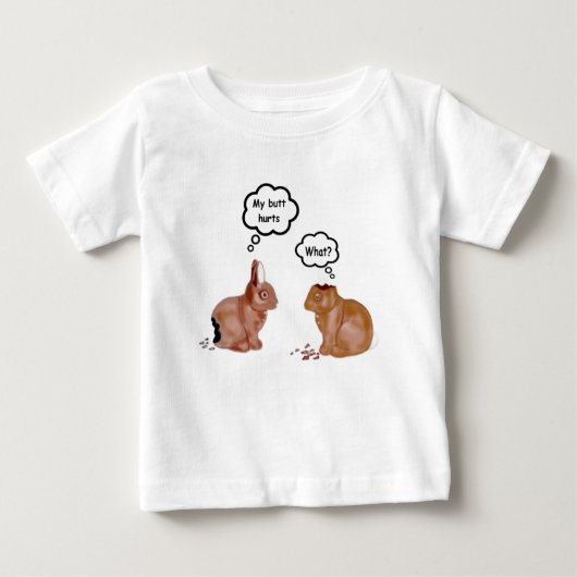 Mijn Butt Hurts Bunnies Infants T-Shirt (Voorkant)