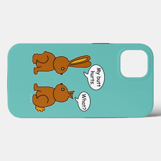 Mijn Butt Hurts. Wat? Blauwgroen Hoesje-Mate iPhon Case-Mate iPhone Case (Achterkant (horizontaal))