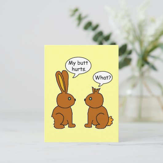 Mijn Butt Hurts. - Wat? Briefkaart (Staand voorkant)