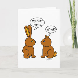 Mijn Butt Hurts. - Wat? Feestdagen Kaart