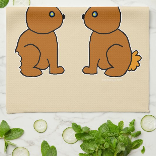 Mijn Butt Hurts. -Wat? Grappig Theedoek (Gevouwen)