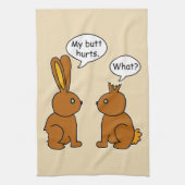 Mijn Butt Hurts. -Wat? Grappig Theedoek (Verticaal)