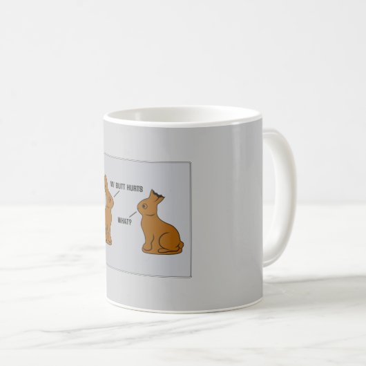 Mijn Butt Hurts. Wat? Koffiemok (Voorkant rechts)