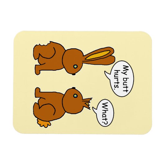 Mijn Butt Hurts. - Wat? Magneet (Horizontaal)