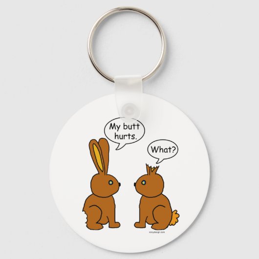 Mijn Butt Hurts. - Wat? Sleutelhanger (Voorkant)