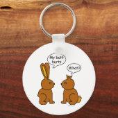 Mijn Butt Hurts. - Wat? Sleutelhanger (Achterkant)