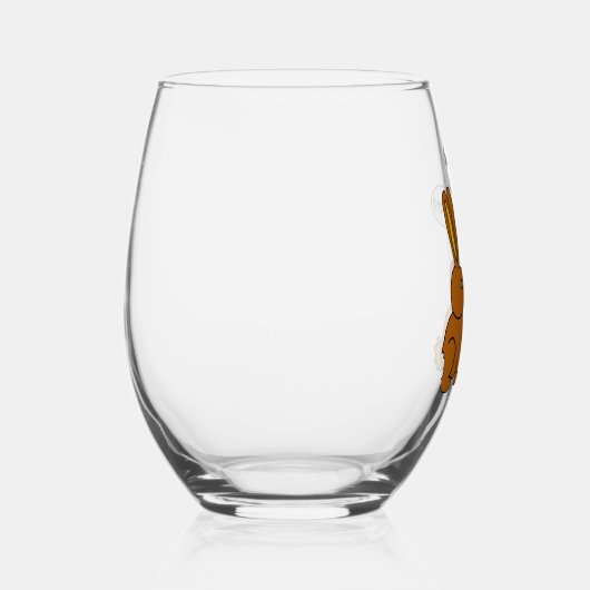 Mijn Butt Hurts. - Wat? Wijnglas Zonder Voet (Rechts)