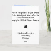 Mijn buurman in het bos kaart (Achterkant)