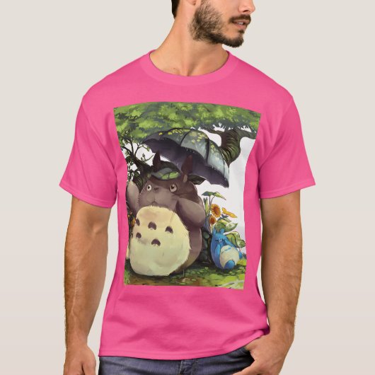 Mijn buurman Totoro Fanart T-shirt (Voorkant)