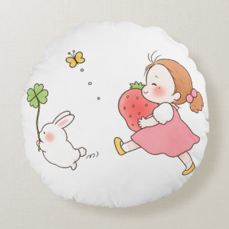 Mijn buurman Totoro – Whimsieke bosgeest Rond Kussen