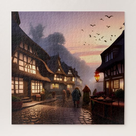 Mijn buurt in 1969 legpuzzel (Verticaal)