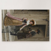 Mijn buurvrouw (Flirtend stel) (Schoonheid) Legpuzzel (Horizontaal)