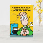 Mijn cafeïnestelsel kaart (Gele Bloem)