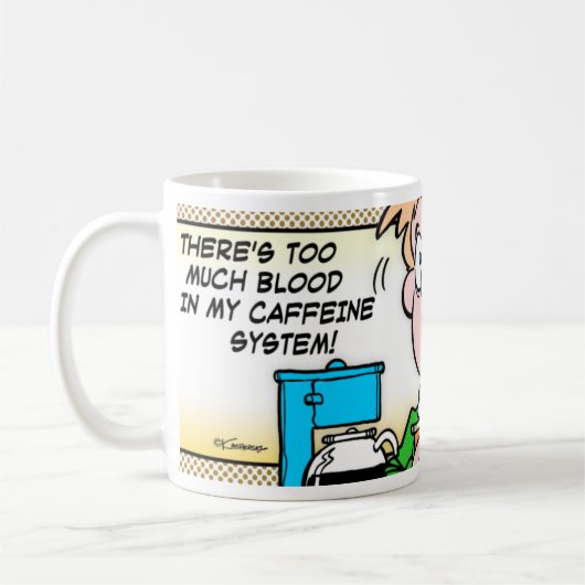 Mijn cafeïnestelsel koffiemok (Links)