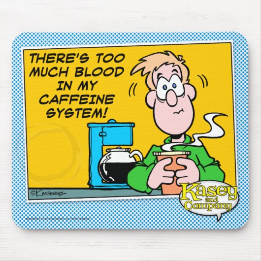 Mijn cafeïnestelsel muismat (Voorkant)