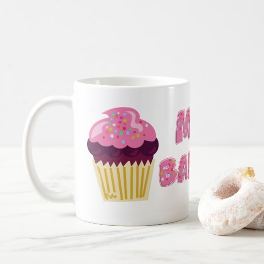 Mijn Cakemixen Bakplezier Kookontwerp Koffiemok (Met donut)