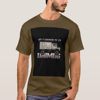 Mijn camper is een UNIMOG op zwarte grafische kaar T-shirt