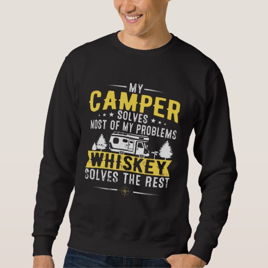 Mijn Camper lost de meeste van mijn problemen op W Trui (Voorkant)