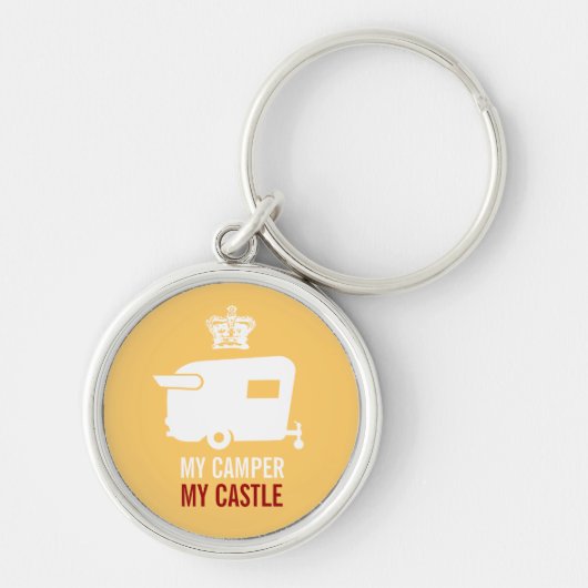 Mijn Camper My Castle -  Shasta Camper Sleutelhanger (Voorkant)