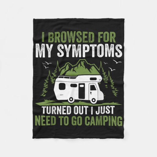 Mijn camper symptomen bleek dat ik gewoon moet gaa fleece deken (Voorkant)