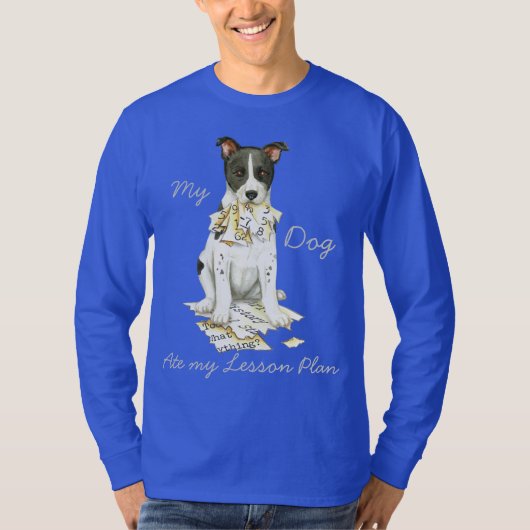 Mijn Canaan Dog Ate mijn Lesson Plan T-shirt (Voorkant)