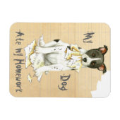 Mijn Canaan Dog Ate Mijn thuiswerk Magneet (Horizontaal)