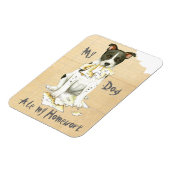 Mijn Canaan Dog Ate Mijn thuiswerk Magneet (Linkerzijde)