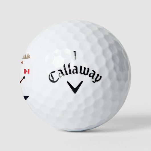 Mijn Canadese Moose golfballen (Logo)