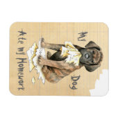 Mijn Cane Corso Ate mijn thuiswerk Magneet (Horizontaal)
