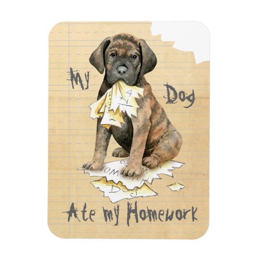 Mijn Cane Corso Ate mijn thuiswerk Magneet (Verticaal)