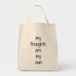 Mijn Canvas tas van Thoughts Grocery