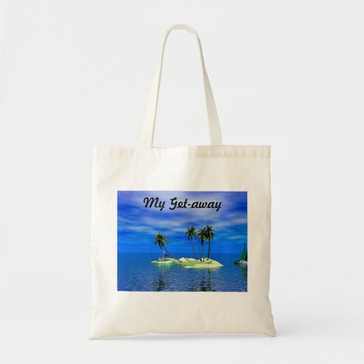 Mijn Canvas tas voor Tropische Island Beach (Voorkant)