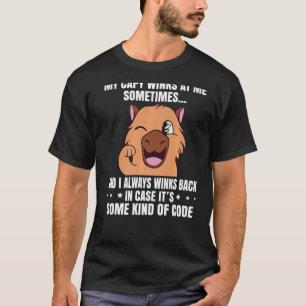 Mijn Capy windt me soms op Funny Capybara Capib T-shirt
