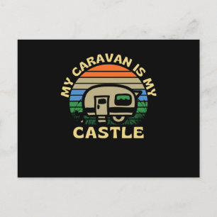 Mijn caravan is mijn Castle Caravanning Briefkaart