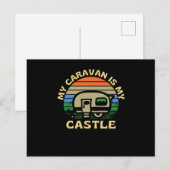 Mijn caravan is mijn Castle Caravanning Briefkaart (Voorkant / Achterkant)