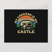 Mijn caravan is mijn Castle Caravanning Briefkaart (Voorkant)