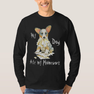 Mijn Cardigan Welse Corgi at mijn Thuiswerk T-shirt