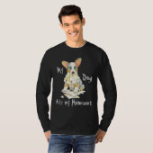 Mijn Cardigan Welsh Corgi Ate mijn thuiswerk T-shirt (Voorkant volledig)
