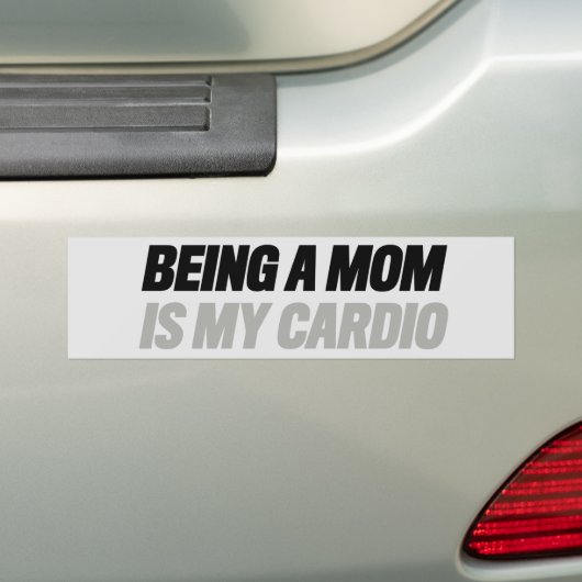Mijn Cardio is Moeder Zijn Bumpersticker (Op auto)