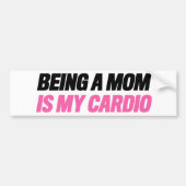 Mijn Cardio is Moeder Zijn Sticker (Voorkant)