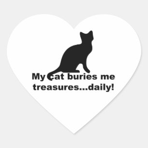 Mijn Cat Buries me Treasures Daily Funny Stickers