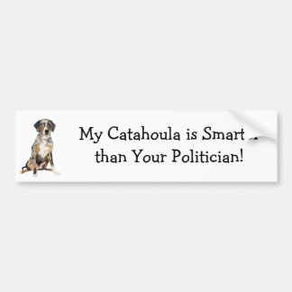 Mijn Catahoula is slimmer dan uw politicus Bumpersticker