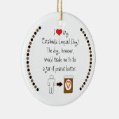 Mijn Catahoula Leopard Dog houdt van Peanut Butter Keramisch Ornament (Rechts)