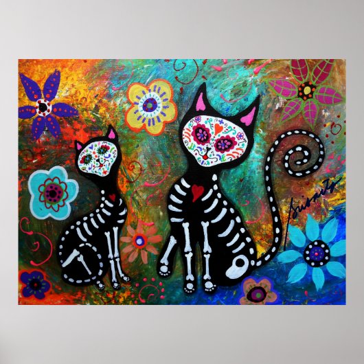 MIJN CATS DIA DE LOS MUERTOS POSTERS (Voorkant)
