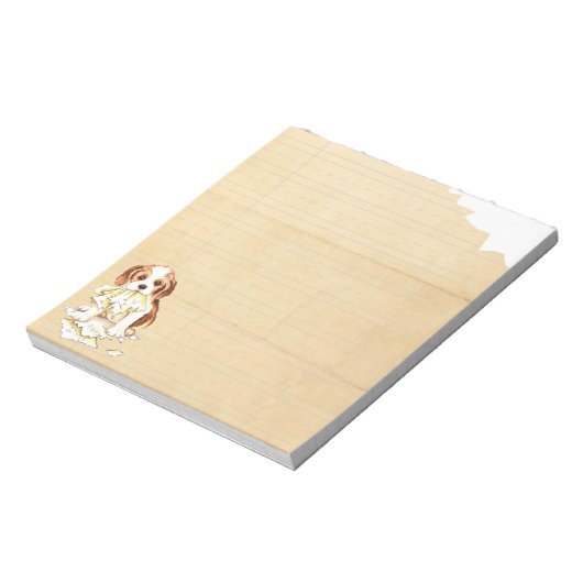 Mijn Cavalier Ate Mijn thuiswerk Notitieblok (Linkerzijde)