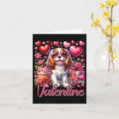 Mijn Cavalier King Charles Spaniel is mijn Valenti Kaart (Gele Bloem)
