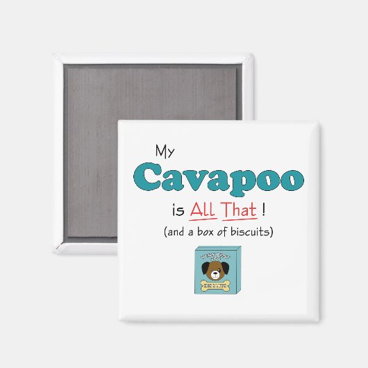 Mijn Cavapoo is alles. Magneet (Voorkant / Achterkant)