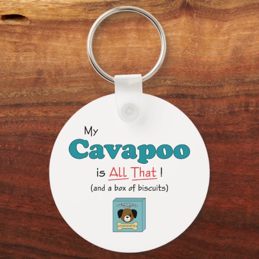 Mijn Cavapoo is alles. Sleutelhanger (Voorkant)