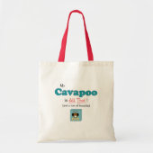 Mijn Cavapoo is alles. Tote Bag (Voorkant)