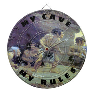 Mijn Cave mijn regels grappig Dartbord